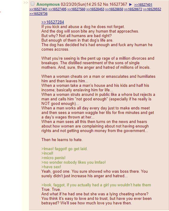 Incel Bible published on 4chan.org