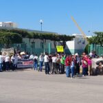 Se manifiestan contra planta de amoniaco en visita de AMLO a Sinaloa
